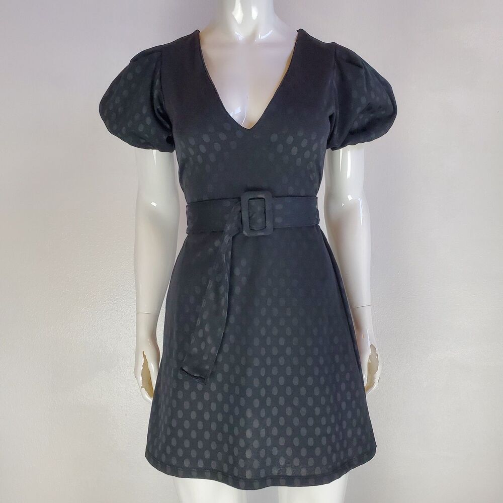 NEW Zara Black Polkadot Mini Dress